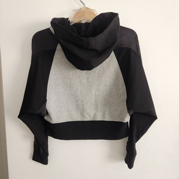 Blanc Noir Hoodie Jacket Size S Black Gray, full zip. Great for travel - Picture 4 of 10